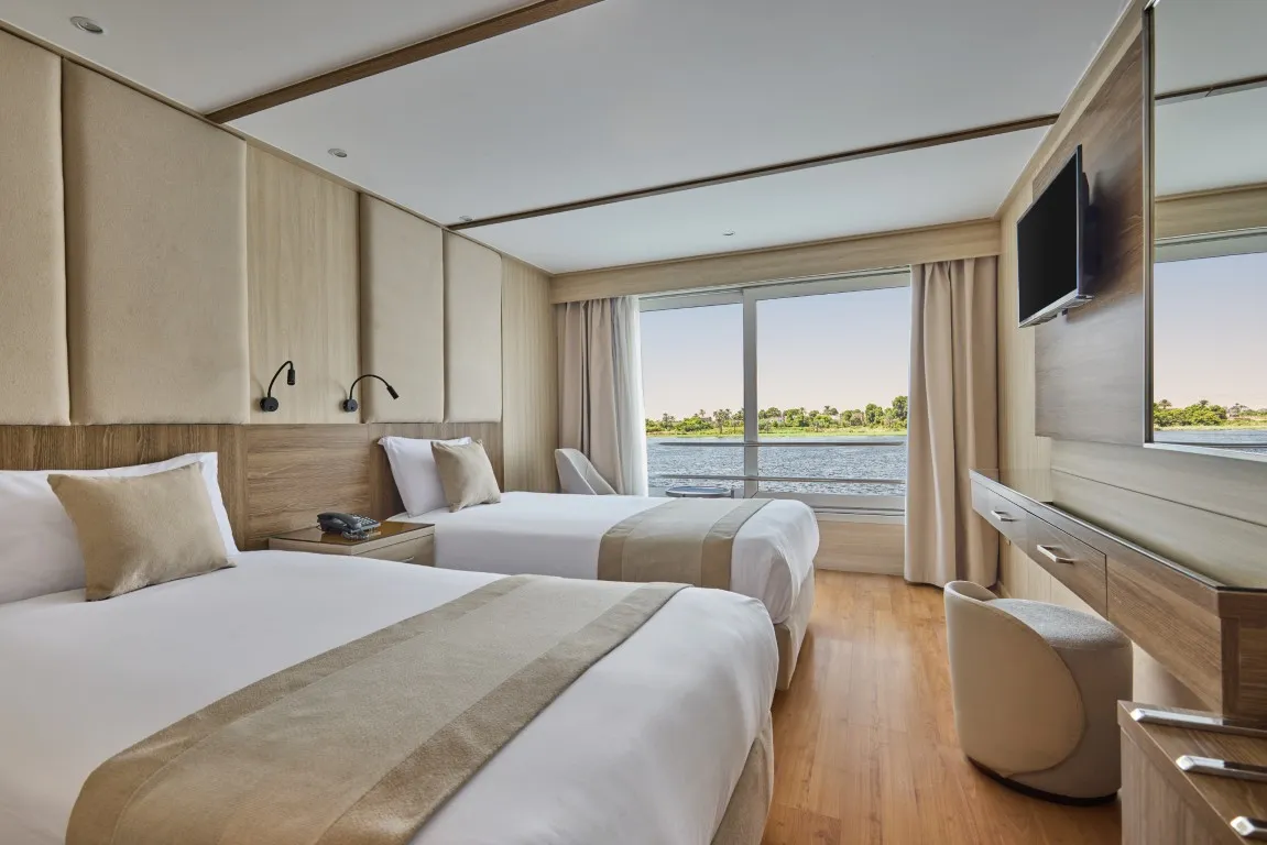Cabin aboard the Blue Shadow III Nile Cruise Nile cruise